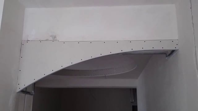 арка из гипсокартона, монтаж и белый вариант. Plasterboard arch installation. смотреть онлайн