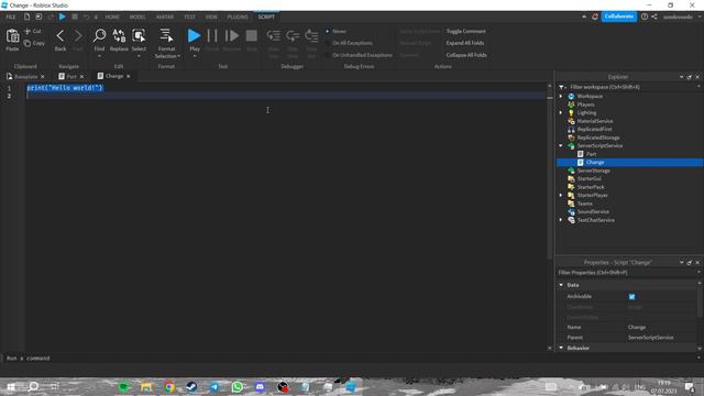 WaitForChild в RobloxStudio! Дожидаемся объекта в игре и изменяем его