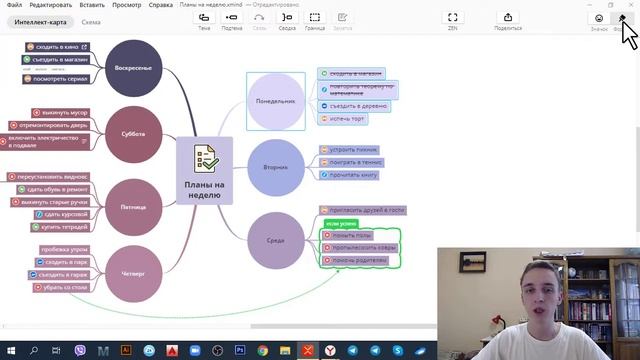 Красивая интеллект карта в Xmind 2020. Цветовые схемы в сервисе Coolors смотреть онлайн