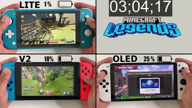 Battery Life of Minecraft Legends on Nintendo Switch смотреть онлайн