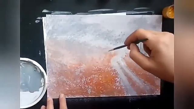 ?Осенний пейзаж? гуашью смотреть онлайн