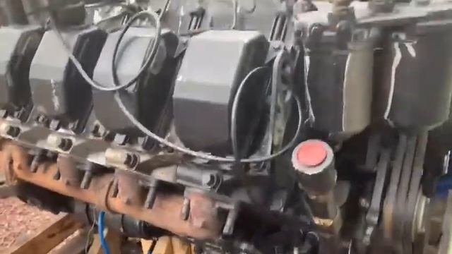 Пробный запуск двигателя ТМЗ 8481 трактора К744Р3 смотреть онлайн