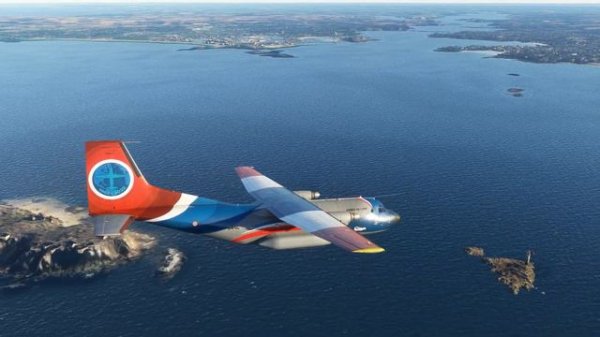 MSFS 2020 | Transall C-160 flight over Mont St Michel from Dinard