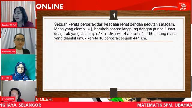 🔴 [LIVE] MATEMATIK SPM , UBAHAN LANGSUNG OLEH TEACHER BS TEH #01 #TUISYENPERCUMA