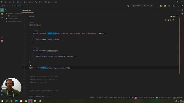 OOP PHP Constructor promoted properties смотреть онлайн