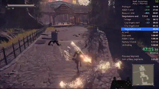NieR:Automata A ending speedrun Any% Normal IGT 1:24:24 смотреть онлайн