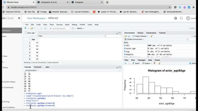 How to create and modify a histogram in RStudio смотреть онлайн