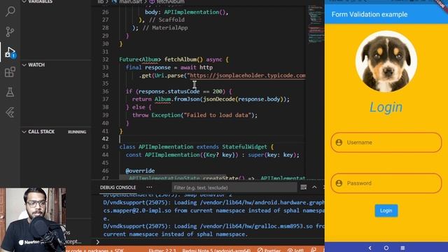 Day 36 | Fetching Data from APIs | Free Flutter Course | Newton School смотреть онлайн