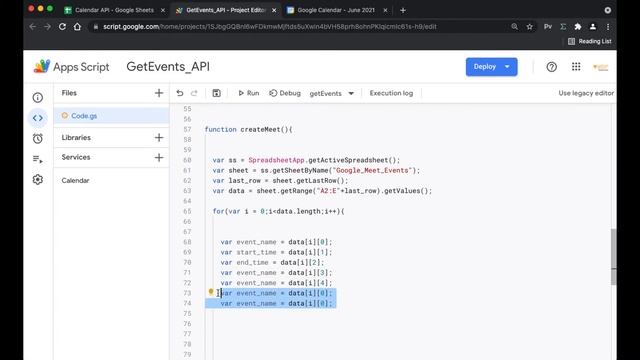 Add Google Meet links to Calendar Events using the Calendar API and Google Apps Script | Aryan Iran смотреть онлайн