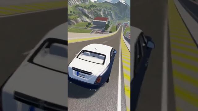 Rolls-Royce Phantom VIII crash test in ramp смотреть онлайн