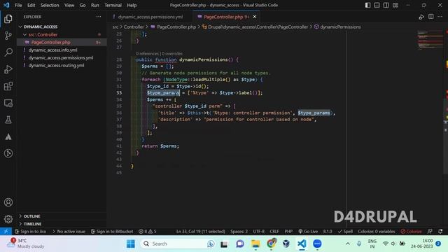 Custom dynamic permissions from custom module Drupal 9, Drupal 10, Drupal 8 | D4Drupal смотреть онлайн