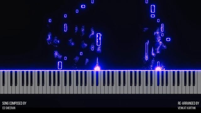 Ed Sheeran - Shape Of You(4K) | Piano VFX | Instrumental | VenkatKarthik.#edsheeran #piano #music