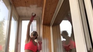 Покраска балкона