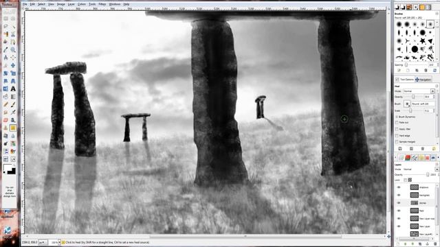 speed painting with gimp painter смотреть онлайн