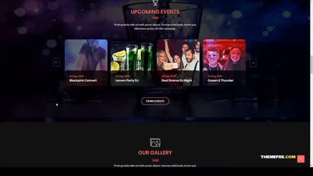 Domex - Night Club WordPress Theme sound night club Easy Create Website смотреть онлайн