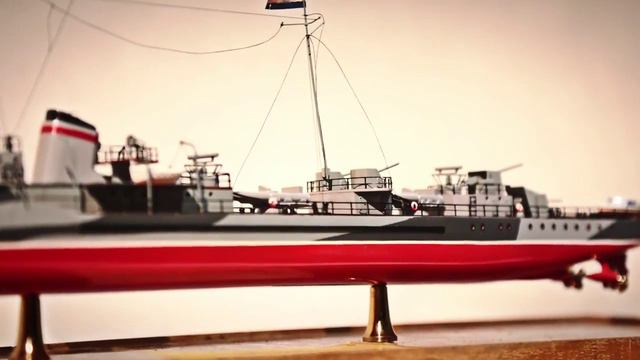 "ФРОНТОВАЯ ОТКРЫТКА" Макет Гвардейского эскадренного миноносца «Гремящий» смотреть онлайн