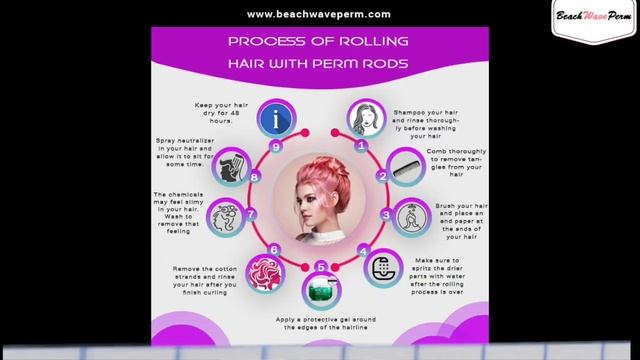 How to get Curly Perm using Perm Rods | How to get Curly Hair | Permanent Beach Waves Tutorial смотреть онлайн