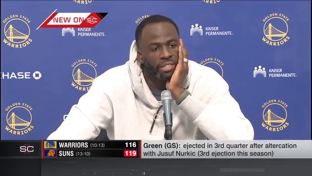 Draymond Green apologizes to Jusuf Nurkic: I didn’t intend to hit him | NBA on ESPN смотреть онлайн