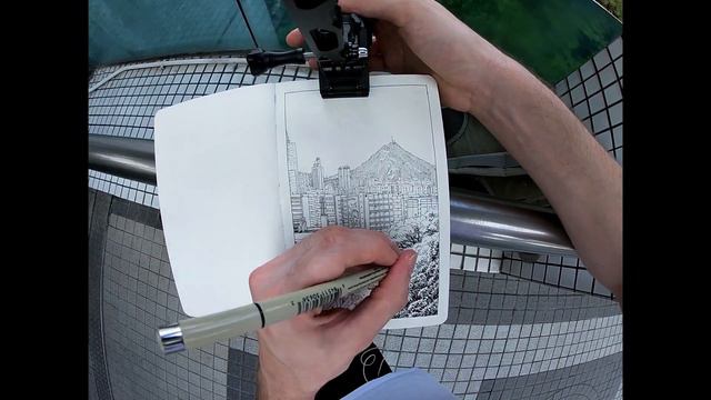 Lam Tin View || Hong Kong Time-Lapse Drawing смотреть онлайн