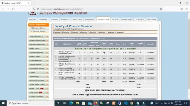 HOW TO CHECK GPA, CGPA AND WHAT IS CREDIT HOURS | GCUF IT | GC UNIVERSITY FAISALABAD | INFO SECTION смотреть онлайн