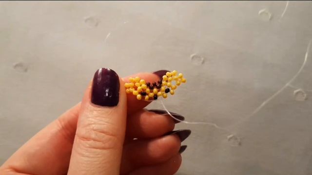 Кольца из бисера Помпомпурин и Синнаморолл в технике крестик? Beaded Rings Cinnamoroll, Pompompurin