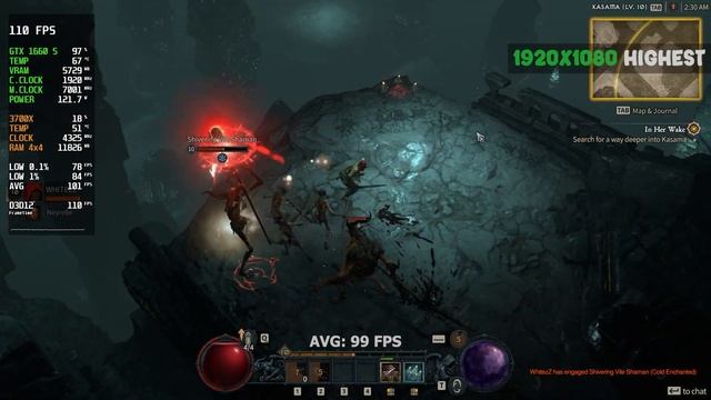 DIABLO 4 | GTX 1660 SUPER | Benchmark | 1080p смотреть онлайн