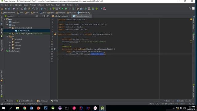 How to Create a Toast in Android (Android Studio) смотреть онлайн