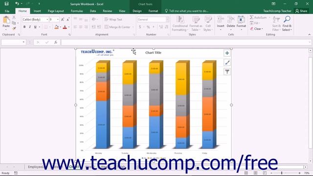 Excel 2016 Tutorial Inserting Objects into a Chart Microsoft Training Lesson смотреть онлайн