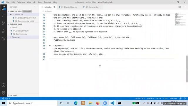 Python Display Output, Identifiers - Part2 смотреть онлайн