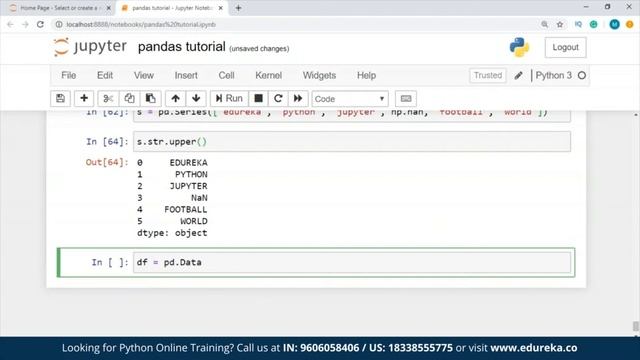 How to use Pandas in Python | Python Pandas Tutorial | Edureka | Python Rewind - 3 смотреть онлайн