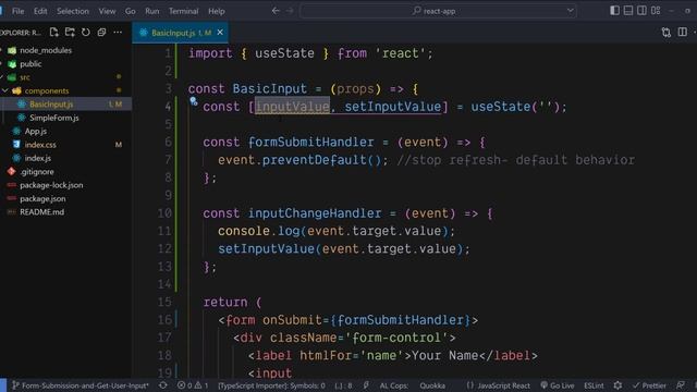 Form Submission and Getting User Input value - React JS || Hindi || Coding Scenes смотреть онлайн