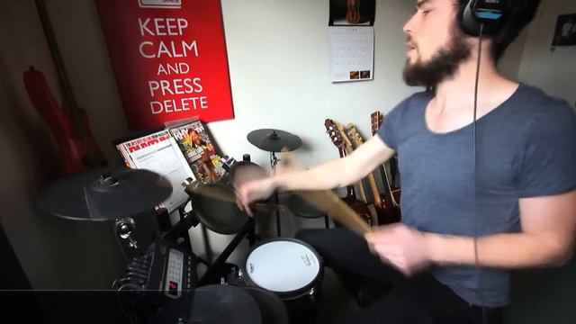 Addictive Drums Preset Kit Demos - Danger Zone (Distorted) Played On Roland TD-3 Electronic Drums смотреть онлайн