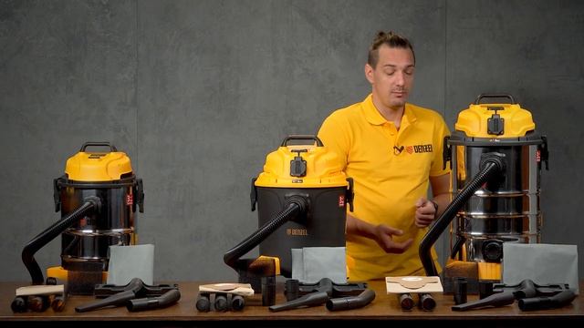 Презентация линейки строительных пылесосов DENZEL