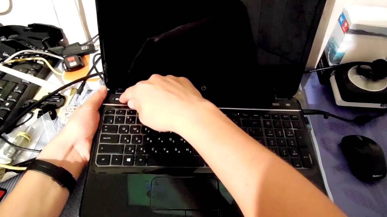 Не включается ноутбук HP G6, Черный экран, Что делать! смотреть онлайн