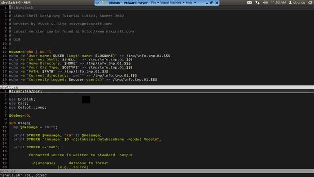 VIM-1.3 More VIM Editor Commands Tutorial смотреть онлайн