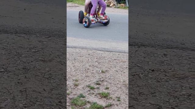 Hoverboard,гироскутер с адаптером ,с двумя райдерами смотреть онлайн