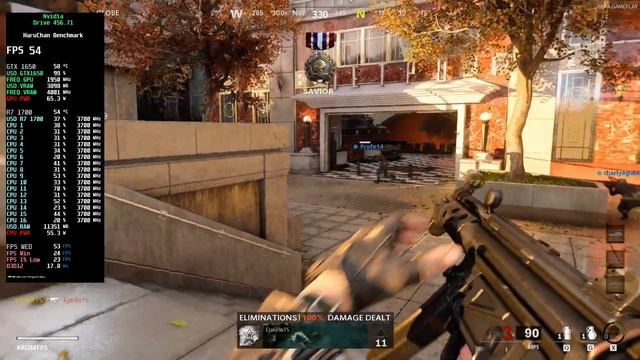 Call of Duty Black Ops Cold War Turbo 3,70Ghz - GTX 1650 4GB - Ryzen 7 1700 - 1080p - benchmark смотреть онлайн