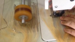 Прошиваем тресс из узбекских волос на машинке Uzbek hair wefting process