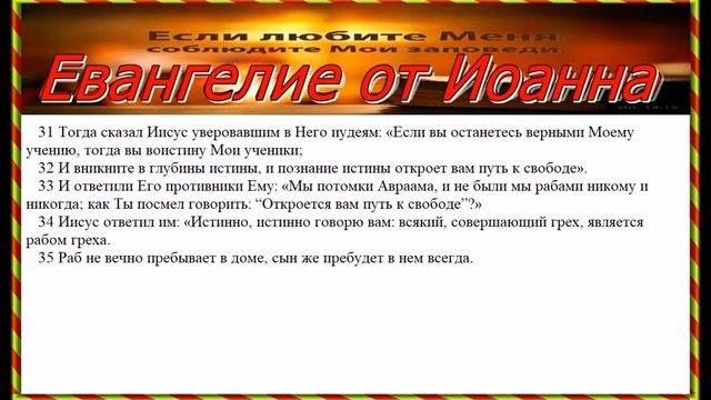 Евангелие от Иоанна (Перевод Серкова). 7- 9 главы смотреть онлайн