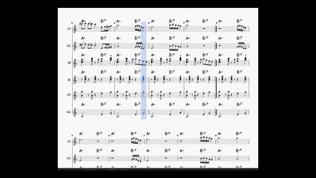Take Five for guitar ensemble video by G.B. project смотреть онлайн