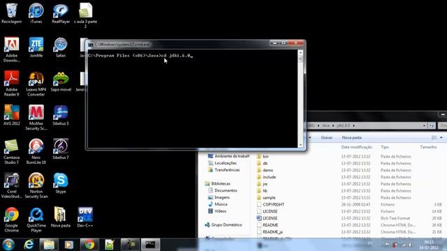 Java Aula 3: MS DOS, Compilação em Java смотреть онлайн