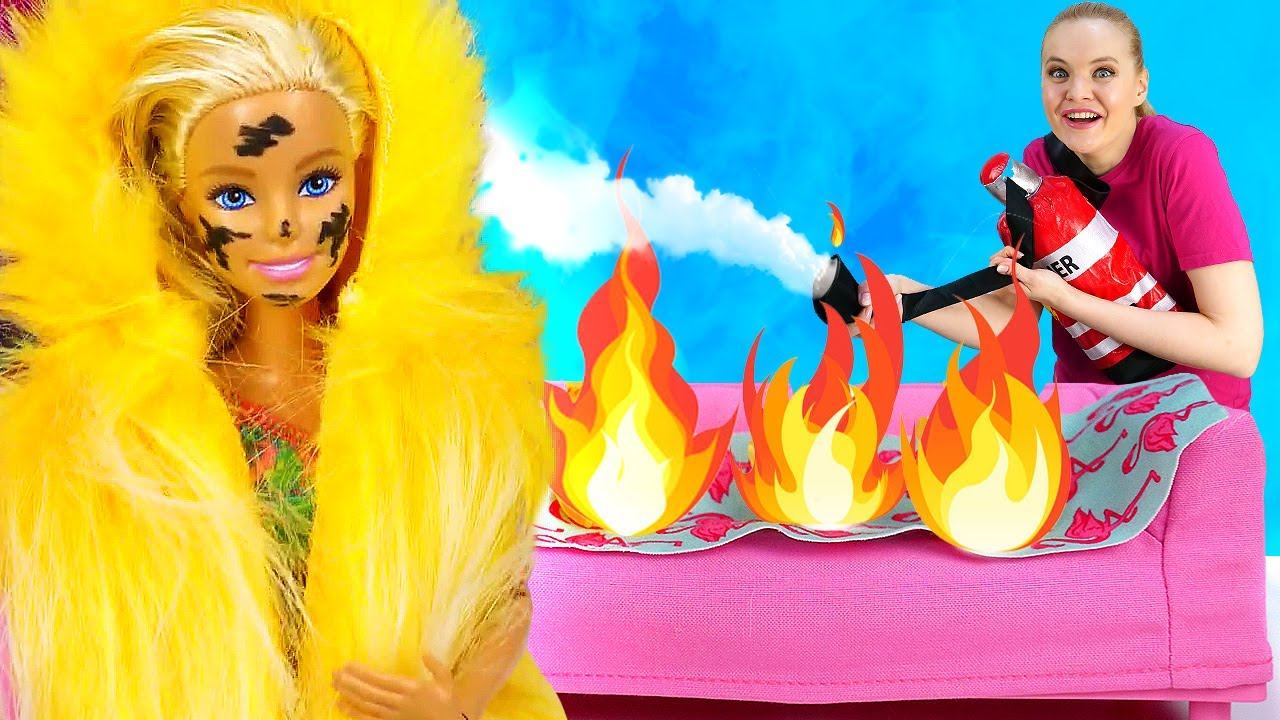 Куклы Барби и их жизнь. Пожар перед вечеринкой! Видео для девочек про Барби и её друзей смотреть онлайн