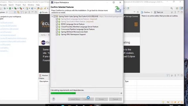 Spring boot installation on Eclipse and initial steps of making a project смотреть онлайн