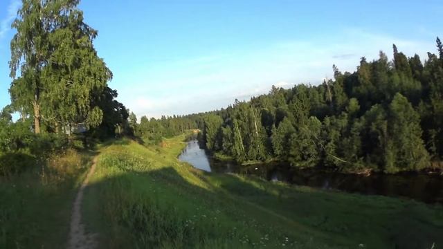 Cyclist's diary. Река Оредеж в Сиверском смотреть онлайн