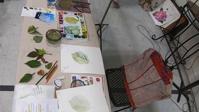 Realistic Leaf In Watercolor