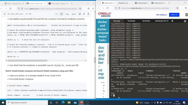 NCD0421H011 23 10 2021 Docker Tasks смотреть онлайн