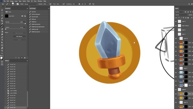 Eng. Tutorial | HOW TO DRAW GAME ICONS смотреть онлайн