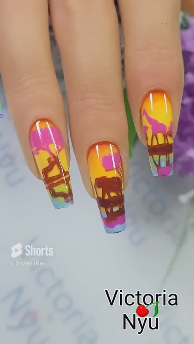 #safari #nails #nailart #ногти #naildesign #дизайнногтей #uprettego #stamping #стемпинг #nailcolour смотреть онлайн