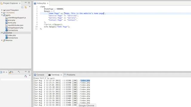 PHP5, HTML & CSS Web Project | Custom String Keys Instead of Numerical Indexes | Part-9 смотреть онлайн