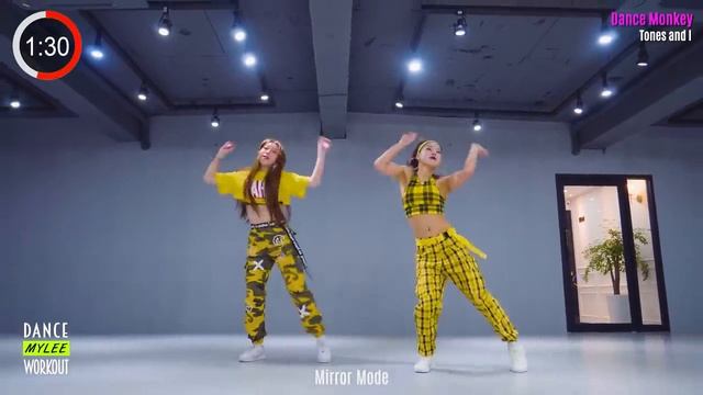 [Dance Workout] Tones and I - Dance Monkey ｜ MYLEE Cardio Dance Workout, Dance Fitness смотреть онлайн